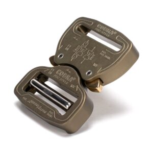 AustriAlpin FY38HVF GRAY hardcoated (tough coating) flat metal buckle Cobra® Pro Style 9kN for webbing 38mm