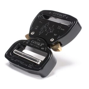 AustriAlpin FY38KVF BLACK KTL flat metal buckle Cobra® Pro Style 9kN for webbing 38mm