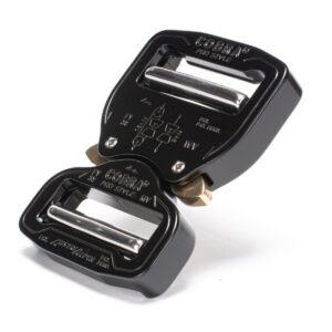 AustriAlpin FY38KVV BLACK KTL flat metal buckle double-sided adjustable Cobra® Pro Style 9kN for webbing 38mm