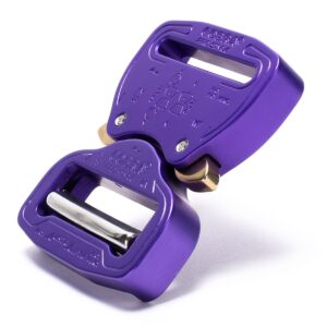 AustriAlpin FY38PVF FIOLETOWA anodowana płaska klamra metalowa Cobra® Pro Style 9kN do taśm 38mm