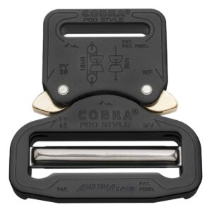 AustriAlpin FY4525KVF CZARNA KTL hybrydowa klamra metalowa Cobra® Pro Style 9kN do taśm  45mm część męska 25mm część żeńska NF