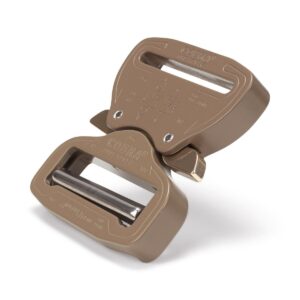 AustriAlpin FY45CVF-XL COYOTE BROWN flat metal buckle Cobra® Pro Style 9kN for webbing 45mm ears XL