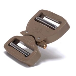 AustriAlpin FY45CVV-XL COYOTE BROWN flat metal buckle double-sided adjustable Cobra® Pro Style 9kN for webbing 45mm ears XL