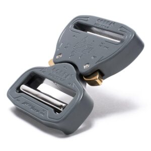 AustriAlpin FY45EVF WOLF GRAY flat metal buckle Cobra® Pro Style 9kN for webbing 45mm