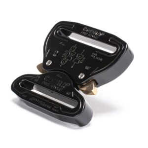 AustriAlpin FY45KFF CZARNA KTL płaska klamra metalowa dwustronnie zaszywana Cobra® Pro Style 9kN do taśm 45mm