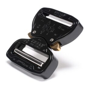 AustriAlpin FY45KVF BLACK KTL flat metal buckle Cobra® Pro Style 9kN for webbing 45mm