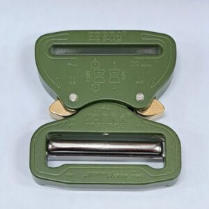 AustriAlpin FY45LVF OLIVE GREEN płaska klamra metalowa Cobra® Pro Style 9kN do taśm 45mm NF