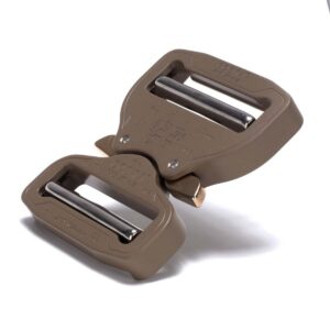 AustriAlpin FY50CVV-XL COYOTE BROWN płaska klamra metalowa dwustronnie regulowana Cobra® Pro Style 9kN do taśm 50mm uszka XL NF