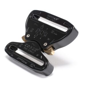 AustriAlpin FY50KFF CZARNA KTL płaska klamra metalowa dwustronnie zaszywana Cobra® Pro Style 9kN do taśm 50mm