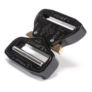 AustriAlpin FY50KVF-XL BLACK KTL flat metal buckle Cobra® Pro Style 9kN for webbing 50mm ears XL