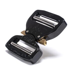 AustriAlpin FY50KVV-XL CZARNA KTL płaska klamra metalowa dwustronnie regulowana Cobra® Pro Style 9kN do taśm 50mm uszka XL