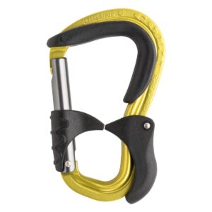 AustriAlpin KC90BK COLT aluminum carabiner for via ferrata ropes with straight gate with automatic locking and noise reduction