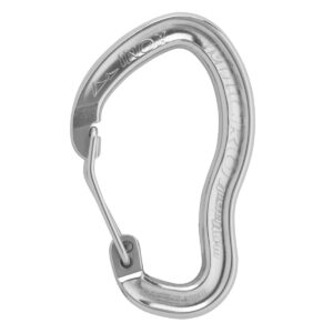 AustriAlpin NM01AL MICRO pear-shaped Inox HMS carabiner for ropes with wire gate