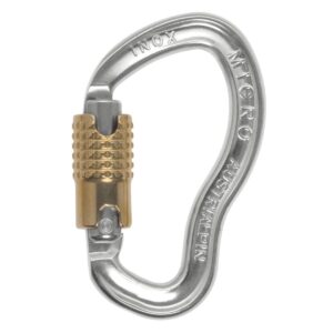 AustriAlpin NM31AK MICRO Inox HMS carabiner for ropes with automatic 3-way automtic locking