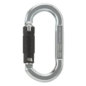 AustriAlpin TK35AK3 oval symmetric Steel Rope Carabiner with 3-way automtic locking