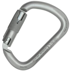 Kong X-LARGE Lunar White with RISE lock™ carabiner from carbon steel with wide opening