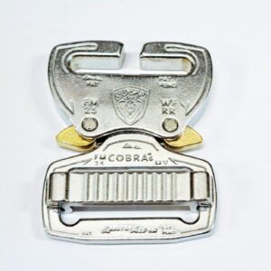 AustriAlpin FM25AVF-RR SILVER anodized lightweight metal buckle Cobra® Fashion Model 2kN for webbing 25mm put on without sewing RnR